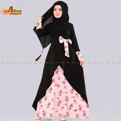 Printed hijab Burka Borkha Alex With Linen B_461