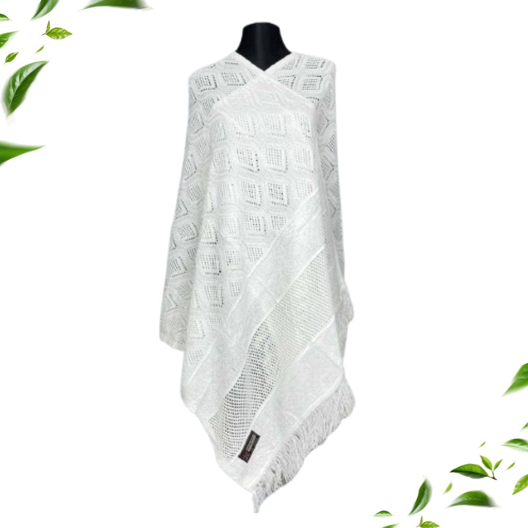 কাশ্মীরী ডিজাইনের কুশিকাটা শাল Code:  302