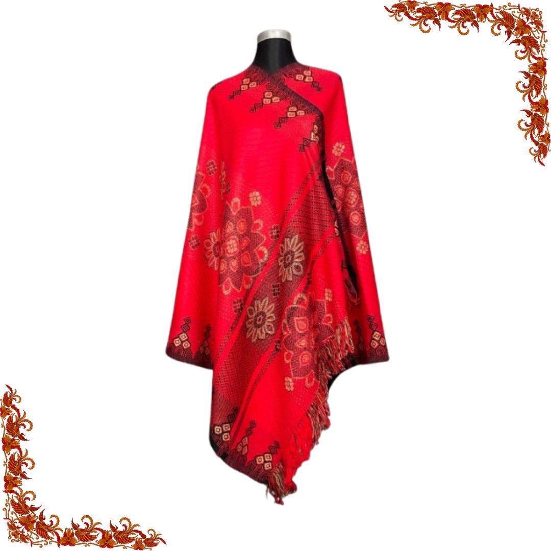 গুজরাটি ডিজাইনের জামদানী শাল মেয়েদের Code: 603
