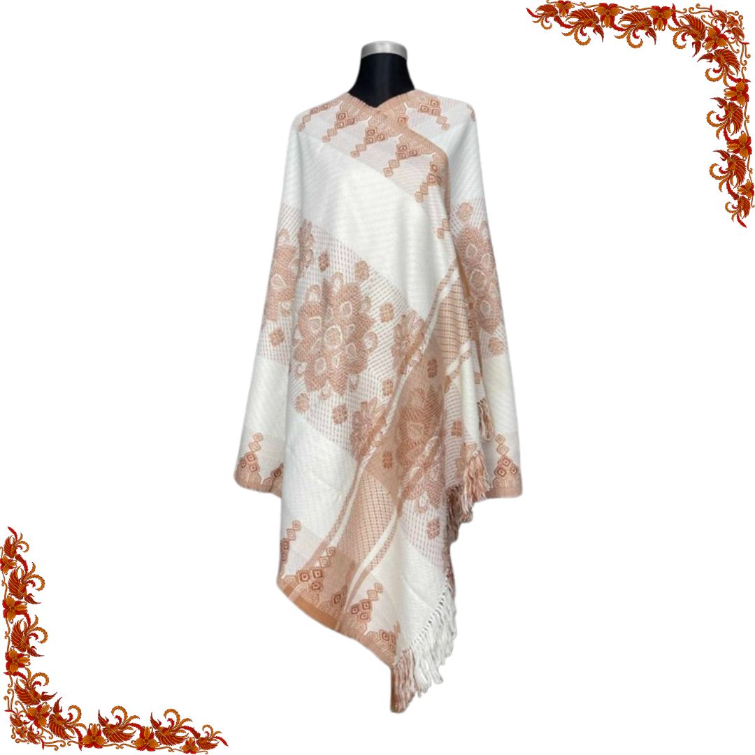 গুজরাটি ডিজাইনের জামদানী শাল মেয়েদের Code: 605